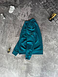 Чоловіча кофта світшот STONE ISLAND M2152 бірюзова, фото 3