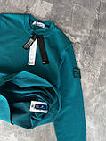 Чоловіча кофта світшот STONE ISLAND M2152 бірюзова, фото 5