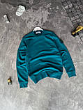 Чоловіча кофта світшот STONE ISLAND M2152 бірюзова, фото 7