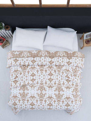 Плед бавовна Vefa Cups капучино 200х220см