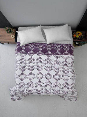 Плед бавовна Vefa Delieght фіолетовий 200х220см