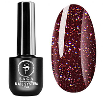 SAGA New York Disco Світловідбиваючий гель-лак №10, 9 мл