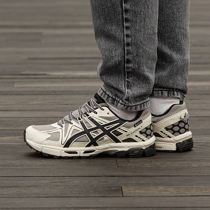 Зимові Чоловічі Кросівки Asics Gel-Kahana 8 Gore-Tex Beige / Асікс Гел-Кахана 8 Гор Текс Бежеві з Чорним, фото 1