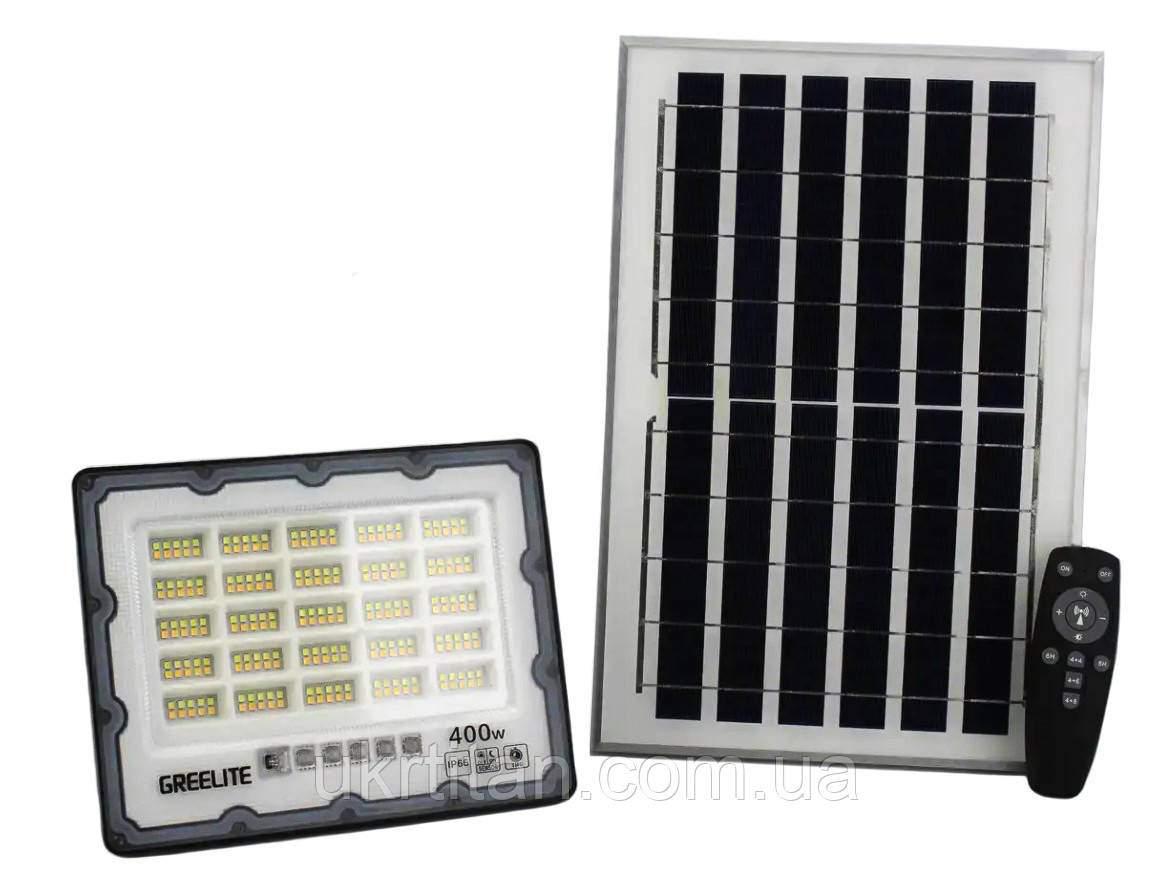 Оригінал! Ліхтар вуличний на стовп 400 W JX-007 8956 із сонячною панеллю - Высшее качество!, фото 1