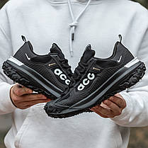 Зимові Чоловічі Кросівки Nike ACG Mountain Fly 2 GTX Low / Найк АСГ Маунтін Флай 2 ГТХ Низькі Чорні з Білим, фото 2