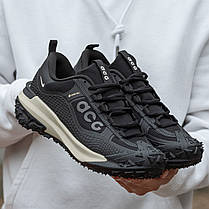 Зимові Чоловічі Кросівки Nike ACG Mountain Fly 2 GTX Low / Найк АСГ Маунтін Флай 2 ГТХ Низькі Чорні з Бежевим, фото 3