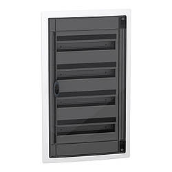 Щиток 72 модулі (4 ряди по 18 модулів) врізний з димчастими дверцятами, Schneider Electric серія PrismaSeT XS, LVSXP418