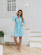 Домашній халат у рубчик