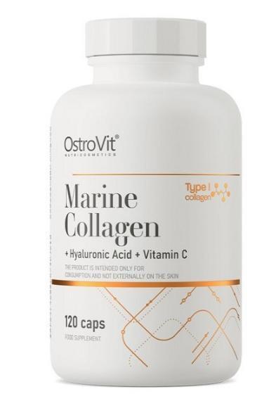 OstroVit Marine Collagen with Hyaluronic Acid and Vitamin C 120 капсул, фото 1
