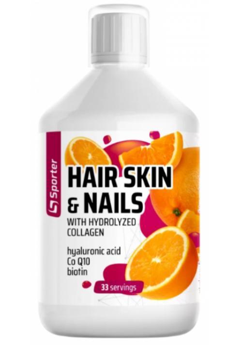 Дієтична добавка SPORTER HAIR SKIN & NAILS 500 мл Смак : Orange, фото 1