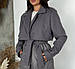 Жіноче комбіноване пальто з кашеміру та плащівки top, фото 6