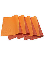 Килимок сервірувальний під столове приладдя, 30х45 см, червоно-жовтогарячий, ТМ Мой Дом 01445