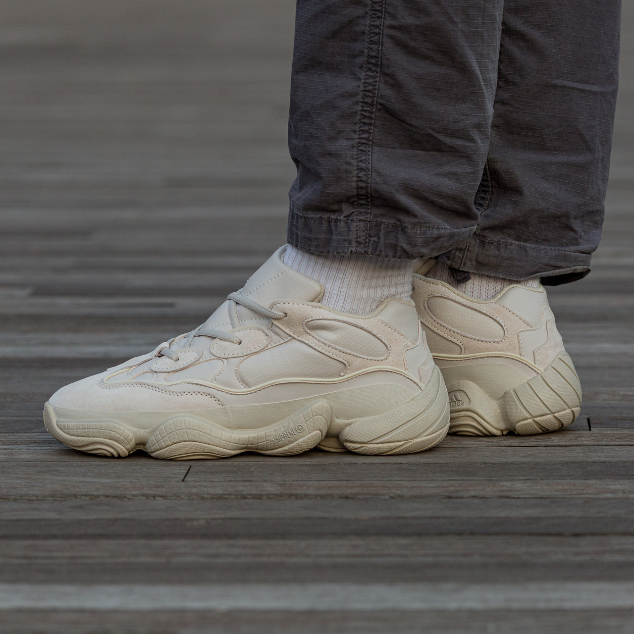Зимові чоловічі кросівки Adidas Yeezy 500 Beige Winter Termo | бежеві, утеплені, розміри 40–45