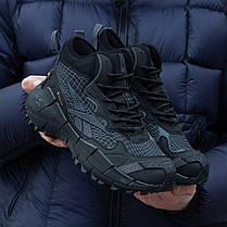 Зимові Чоловічі Кросівки Reebok Zig Kinetica 2 Edge GTX / Рибок Зіг Кінетика 2 Едж ГТХ Високі Чорні з Сірим, фото 4