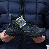 Зимові Чоловічі Кросівки Reebok Zig Kinetica 2 Edge GTX / Рибок Зіг Кінетика 2 Едж ГТХ Високі Чорні з Сірим, фото 5