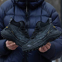 Зимові Чоловічі Кросівки Reebok Zig Kinetica 2 Edge GTX / Рибок Зіг Кінетика 2 Едж ГТХ Високі Чорні з Сірим, фото 3