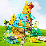 Магнітний конструктор Пригоди Юрського періоду, 48 деталей, фото 6