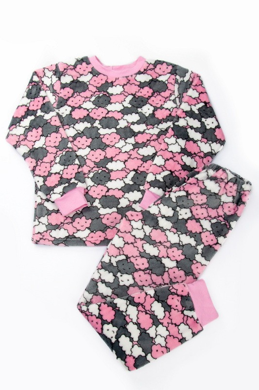 2440-24Добл Піжама для дівчаток махра тм Авекс  розмір 122 см