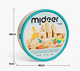 Ігровий набір Чарівний пісок (кругла пластикова коробка) пісочниця кінетичний пісок Mideer, фото 2