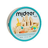 Ігровий набір Чарівний пісок (кругла пластикова коробка) пісочниця кінетичний пісок Mideer, фото 3