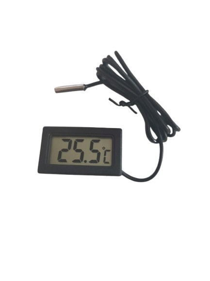 Термометр з виносним датчиком \ цифровий \ на батарейках - LR44 \ -50 + 110° С \ 1633, фото 1
