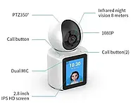 Поворотна бездротова камера Відеоняня WIFI з екраном C31 Поворотна камера з віддаленим доступом, фото 7