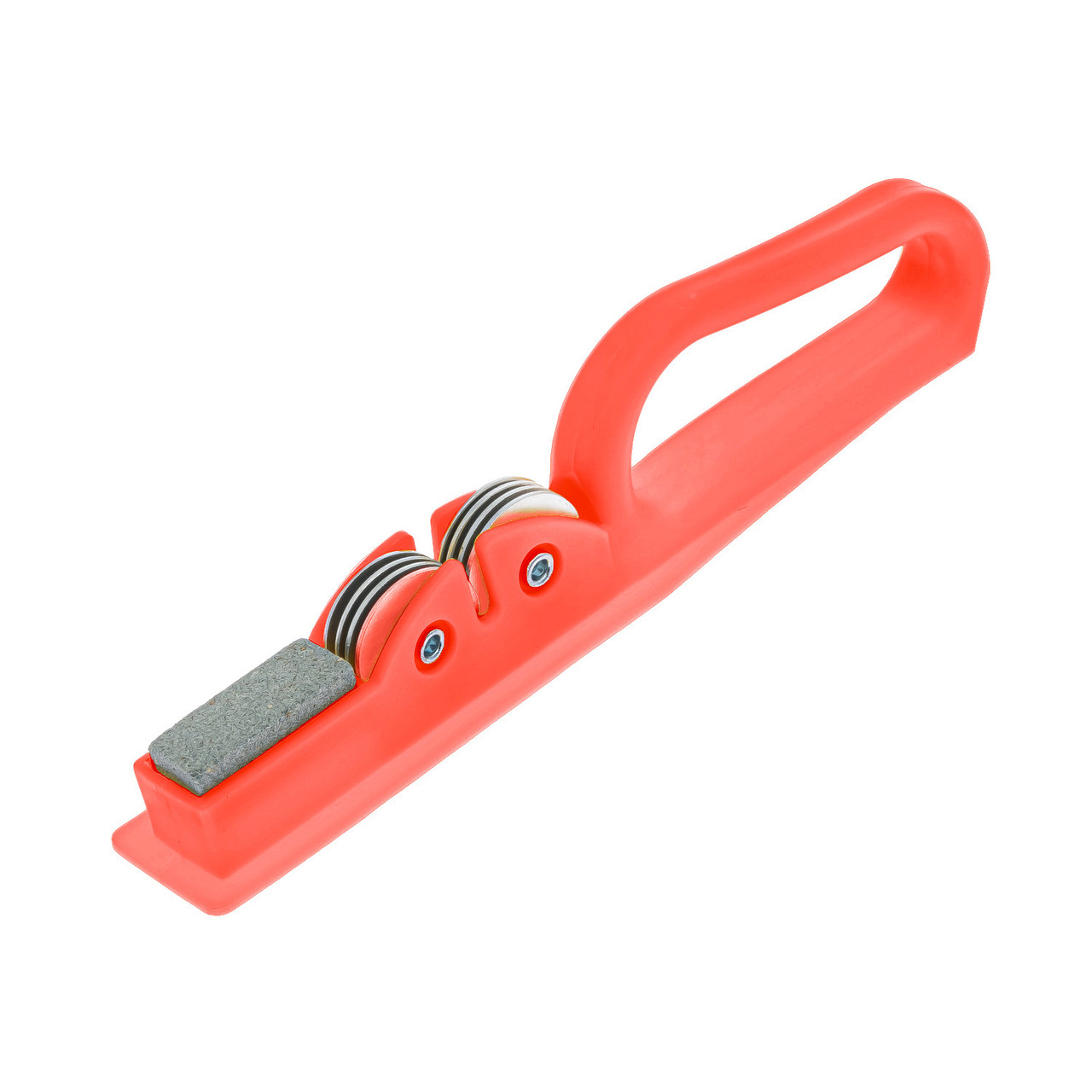 Точилка для кухонних ножів ручна механічна пластикова з точильним каменем
