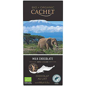 Молочний шоколад Cachet BIO Молочний шоколад 40% Какао 100г