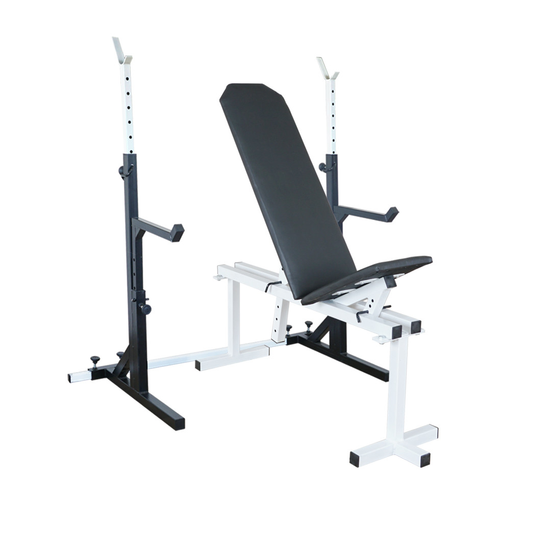 Силовий комплект A078: регульована лава до 250 кг + стійки зі страховкою до 200 кг, фото 1