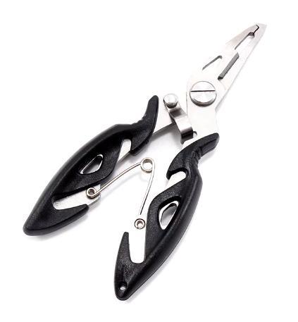 Рибальські плоскогубці для видалення гачків і обрізки волосіні. Щипці рибалки.