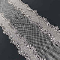 Стрейчеве (еластичне) мереживо бежевого кольору, ширина 22 см.