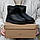 Зимові черевики UGG Classic Mini Black Leather | чорні, натуральна шкіра, розміри 36–45 (унісекс), фото 7