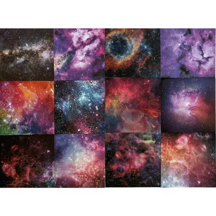 Папір для оригамі 15х15 см Всесвіт 50 аркушів