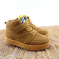 Хайтопи дитячі коричневі демісезонні на липучці тм Том.м