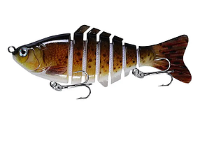 Секційний Воблер карась SwimBait (свімбейт) 100 мм / 15.5 гр