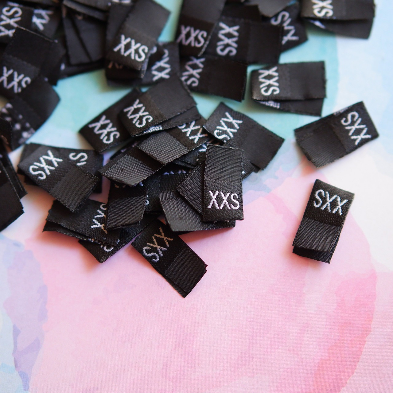 Розмірники жакардові чорні, 100шт XXS