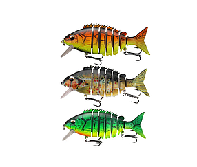 Секційний Воблер карась SwimBait (свімбейт) 100mm\22g Набір 3шт