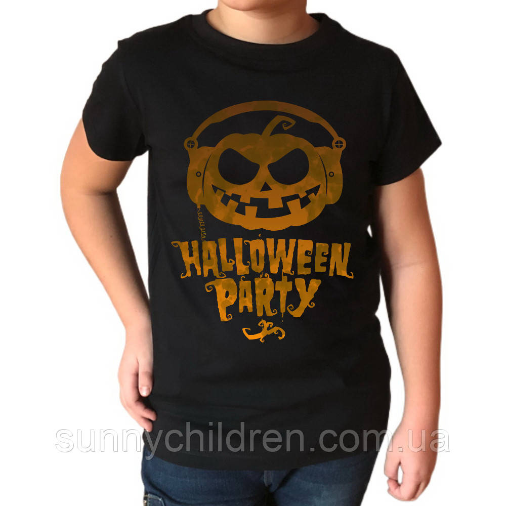 Футболка «Halloween Party» 122-XL. Костюми для дітей та підлітків на Хелловін