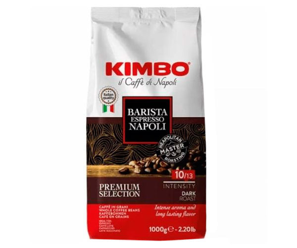 Італійська зернова кава Kimbo Espresso Napoli насичена темне обсмажування 1 кілограм