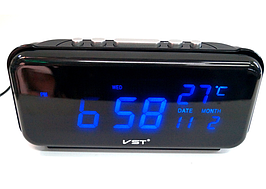 Годинник електронний мережевий VST-806W-5 (синя підсвітка) dr