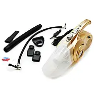 Пилосос автомобільний 4в1 Car Mounted Vacuum Cleaner 120Вт Потужний пилосос з компресором для авто та ліхтариком, фото 7