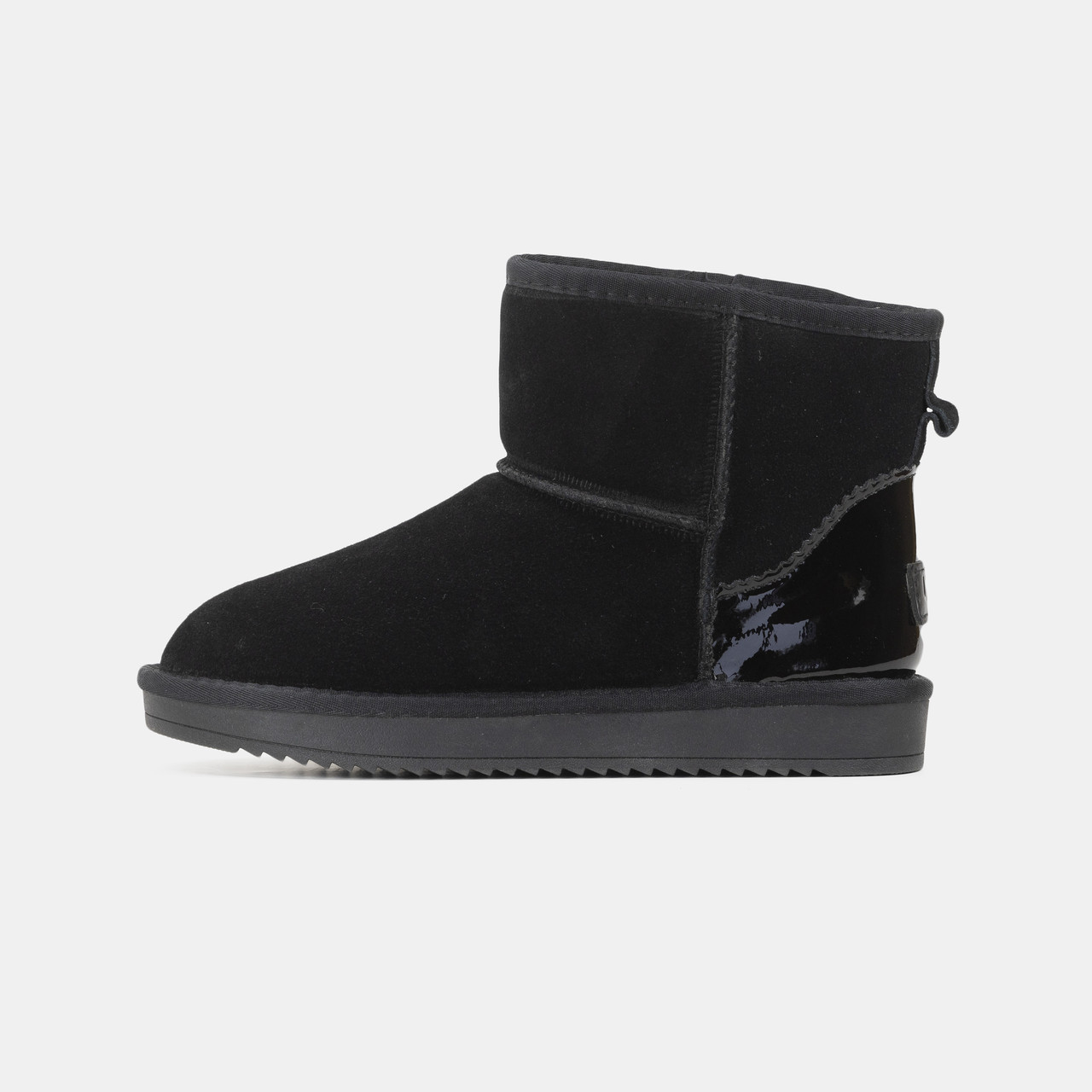 Зимові жіночі черевики UGG Classic Mini Black Metallic | чорні металік, розміри 36–41