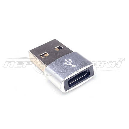 Перехідник USB 2.0 АМ to Type-C Female, фото 1