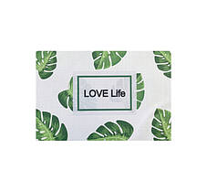 Килимок сервірувальний під столові прилади, "Love Life", 30х45 см, ТМ Мой Дом 37151