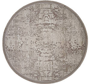 Сучасний круглий килим в бежевом кольрі LEVADO 03605A L.BEIGE