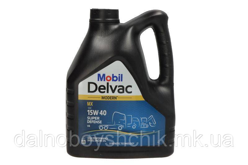 Олива моторна MOBIL DELVAC MODERN 15W40 SUPER DEFENCE V4 4Л, фото 1