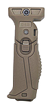 Рукоятка перенесення вогню DLG Tactical (DLG-048) на планку Picatinny, колір Койот, складана, ручка перенесення вогню Койот, фото 3