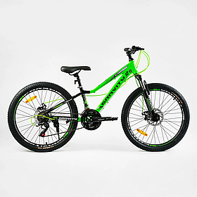 Велосипед Corso Gravity на 24 дюйми, green 24275