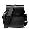 Сумка чоловіча чорна на плече на два відділи під однією блискавкою з екошкіри маленька Dr. Bond 223-1, фото 7