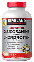 Kirkland Глюкозамін з Хондроїтіном 280 таблеток (для Суглобів)